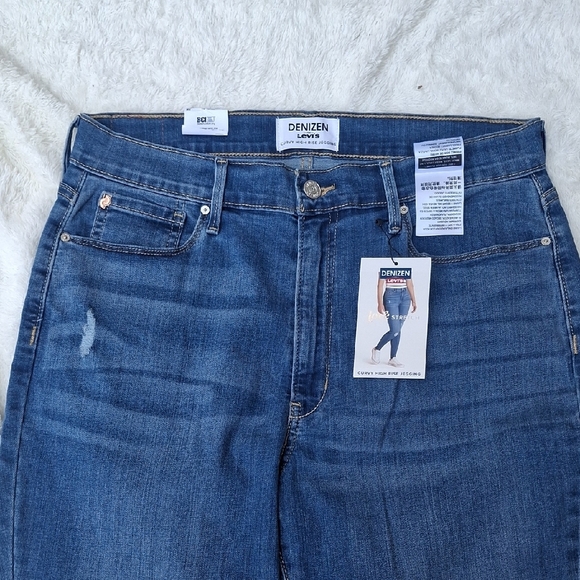 Denizen from Levi's Medium Indigo Skinny Jeans with Distressed Details - Picture 2 of 10